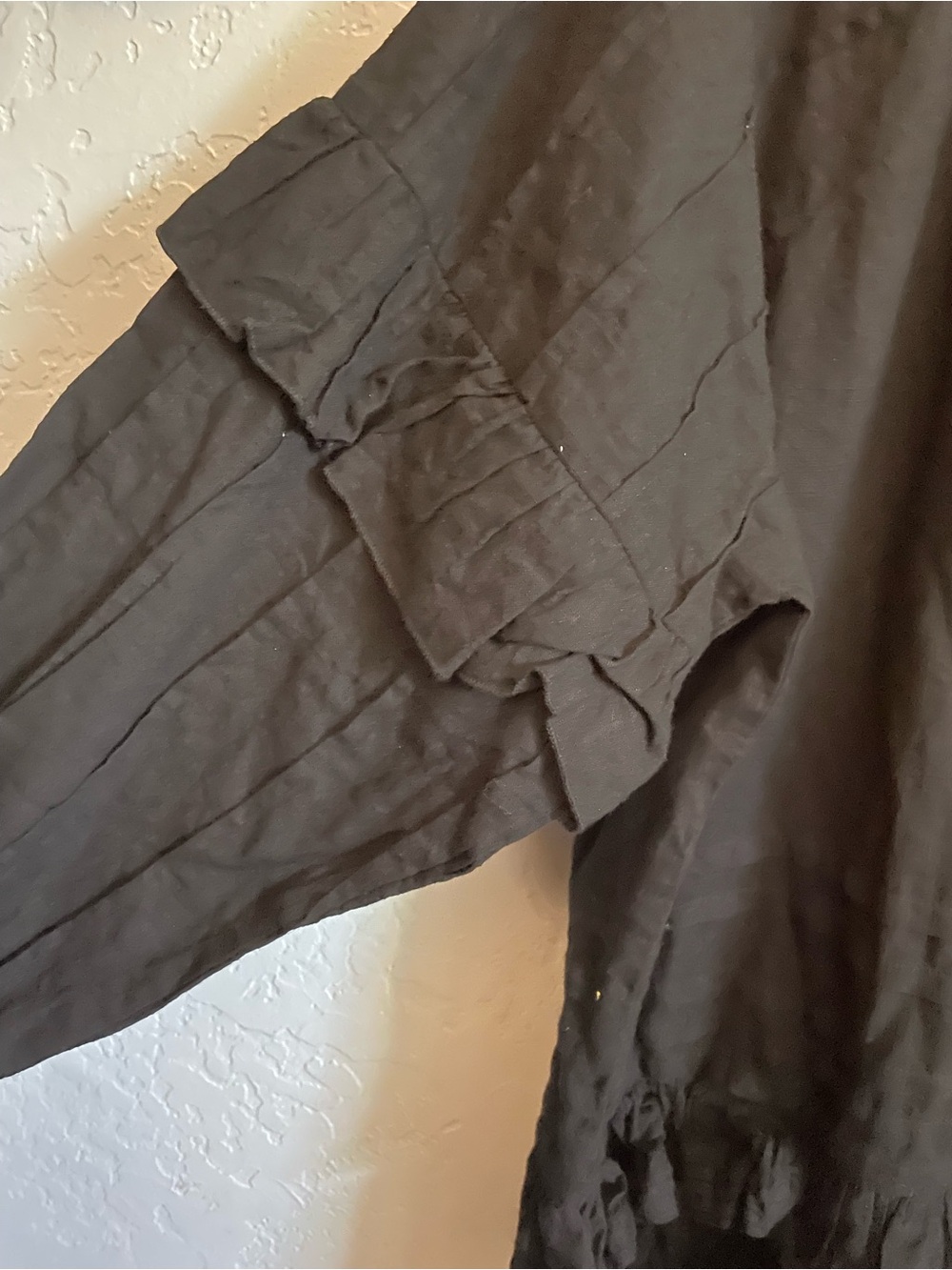 Rain of May black cotton tunic - Picture 3 of 6